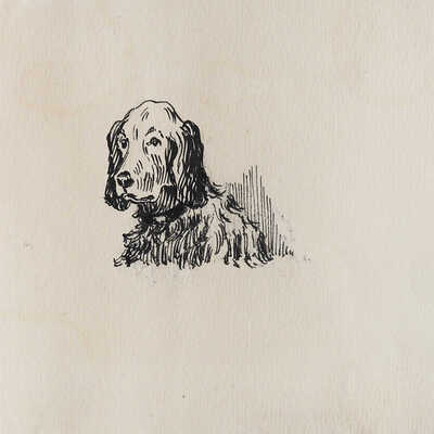 Симоновская (Гумилёва) Наталья Викторовна. Две иллюстрации к рассказу Б.В. Емельянов «Как я покупал собаку» (из сб.: Рассказ за рассказом: Избранные рассказы советских писателей. В 2 т. М.: Детгиз, 1954-1955)